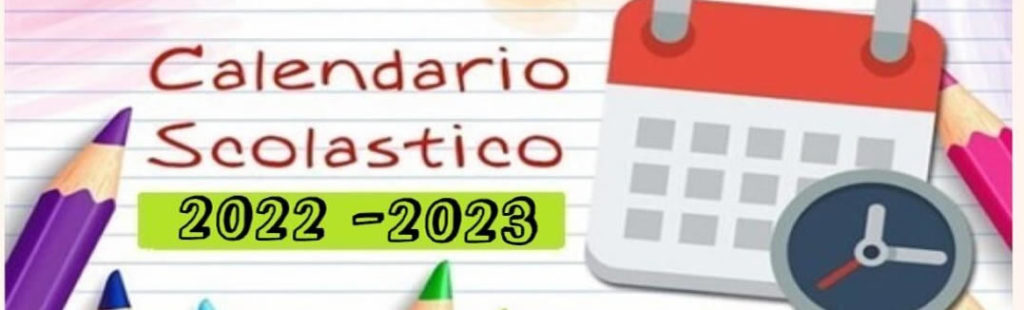 Calendario scolastico 2022-2023
